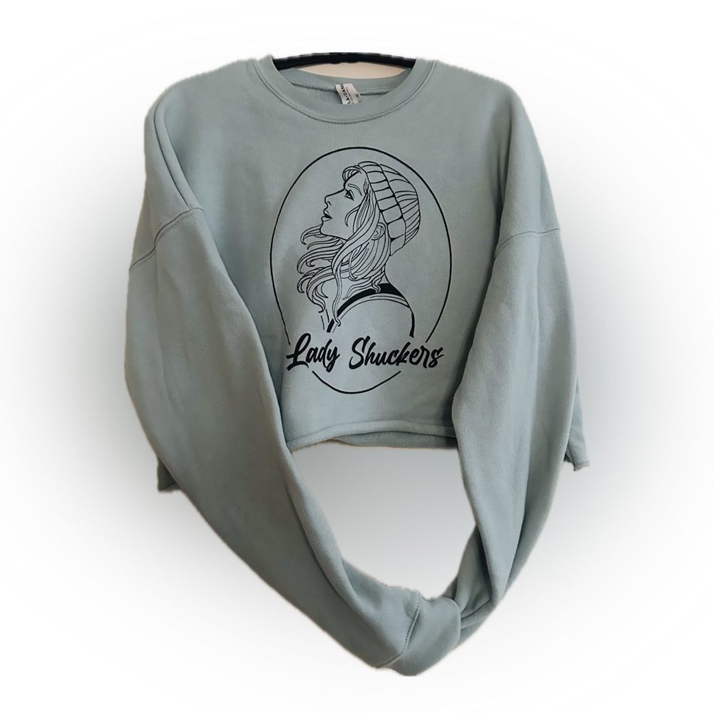 LADY SHUCKERS 🦪 crop top sweatshirt